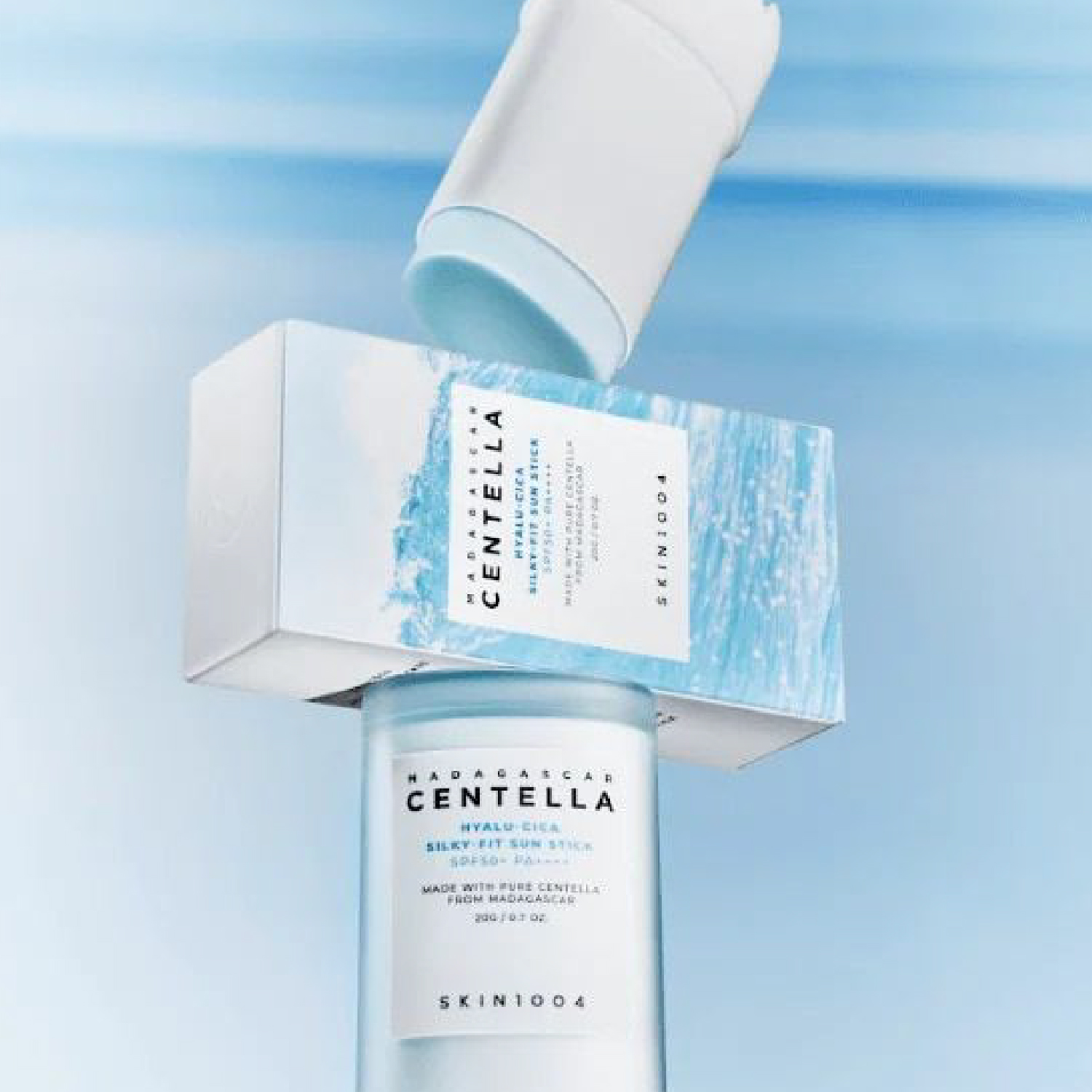 SKIN1004 Madagascar Centella Hyalu-Cica Silky-Fit Sun Stick 20g - Imagen 4