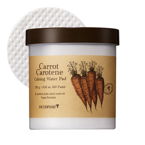 SKINFOOD Carrot Carotene Calming Water Pad 60ea - auraskincosmetic