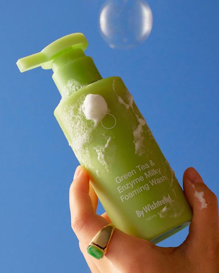 By Wishtrend Green Tea & Enzyme Milky Foaming Wash 140ml