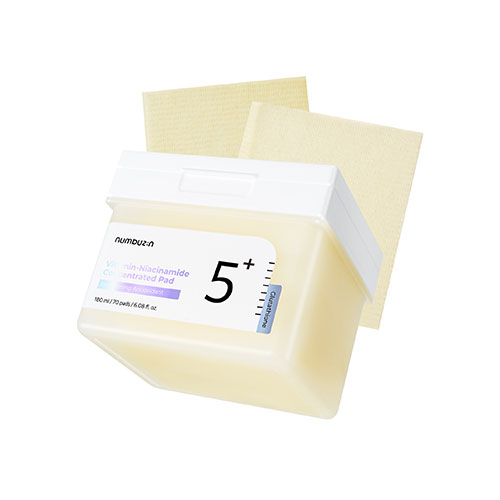 numbuzin No.5+ Glutathione Vitamin Concentrated Toner Pads (70 Pads) - auraskincosmetic